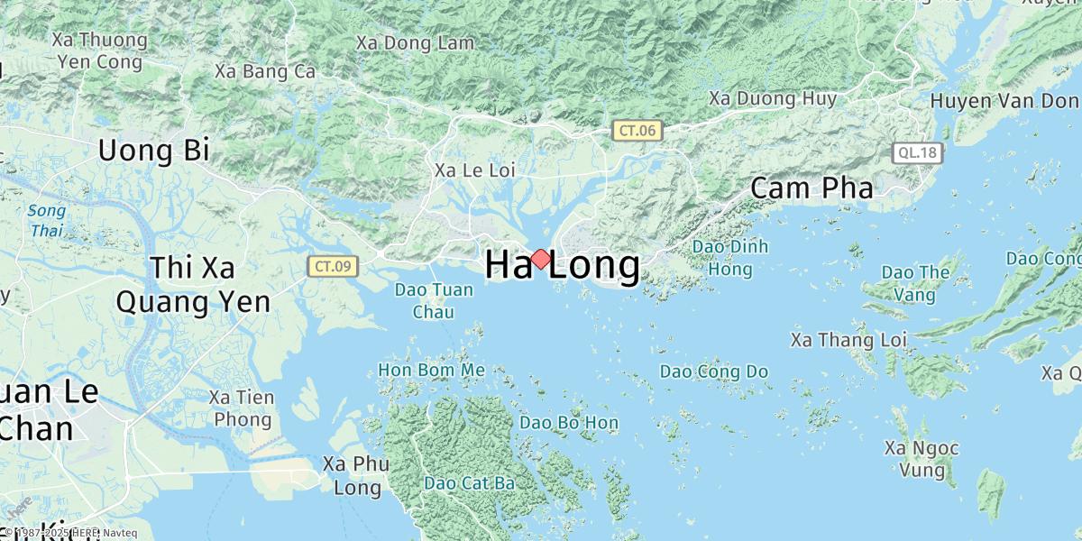 Map of Hon Gay