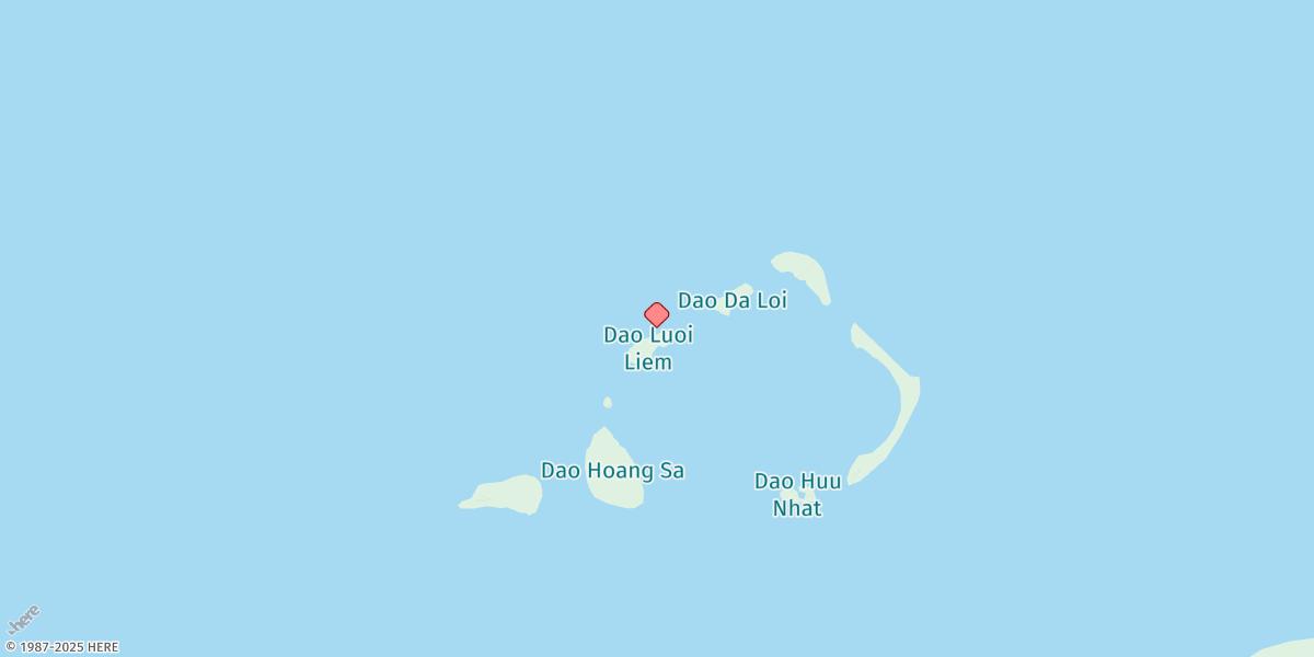 Map of Paracel Islands