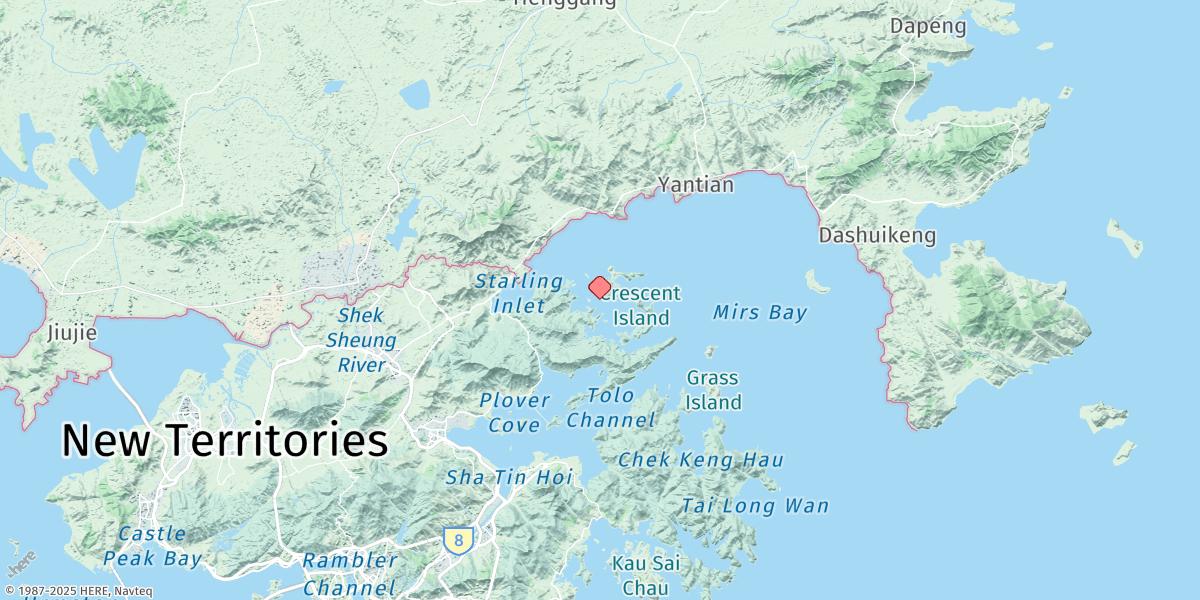 Map of Yan Chau Tong (Village Rock)
