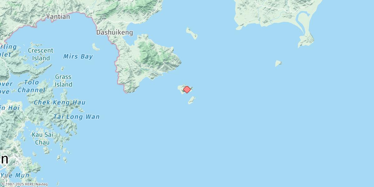 Map of Tuoning Liedao