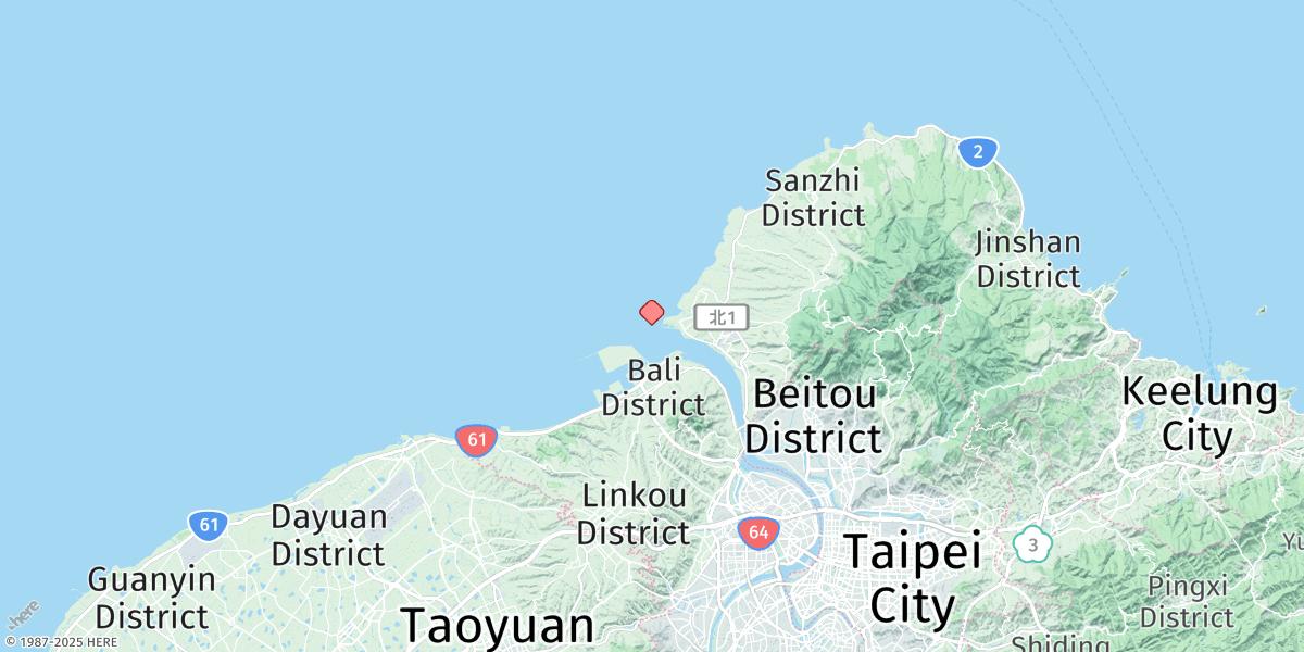 Map of Tan-shui Kang