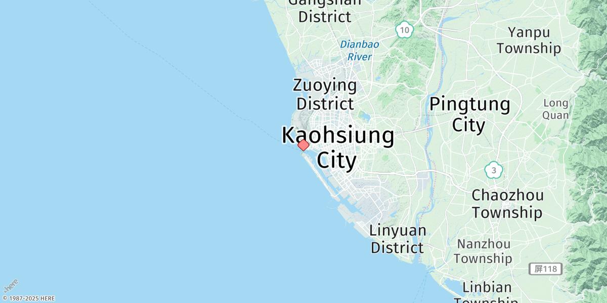 Map of Kao-hsiung Kang