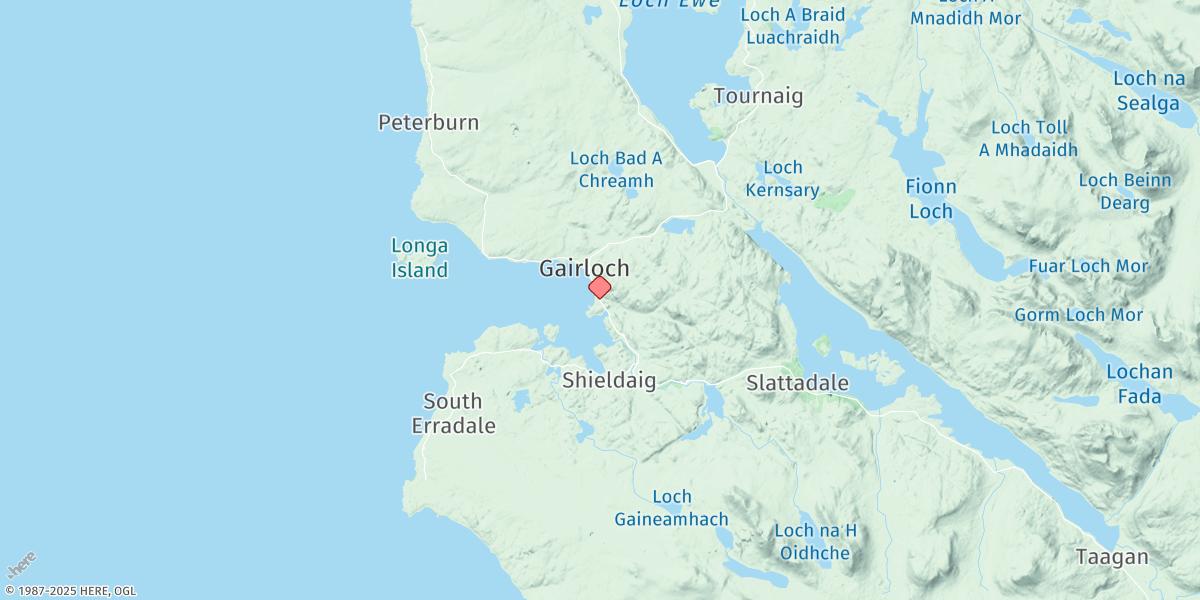 Map of Gairloch