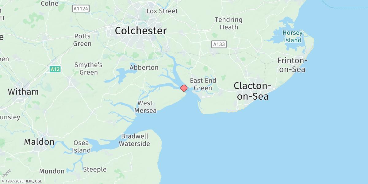 Map of Brightlingsea