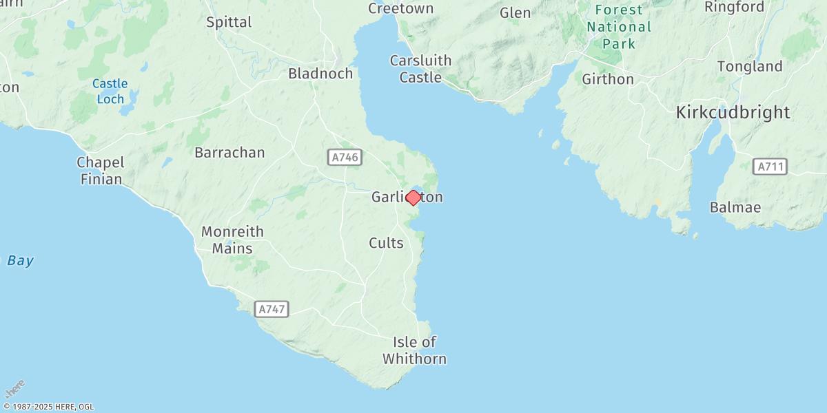 Map of Garlieston
