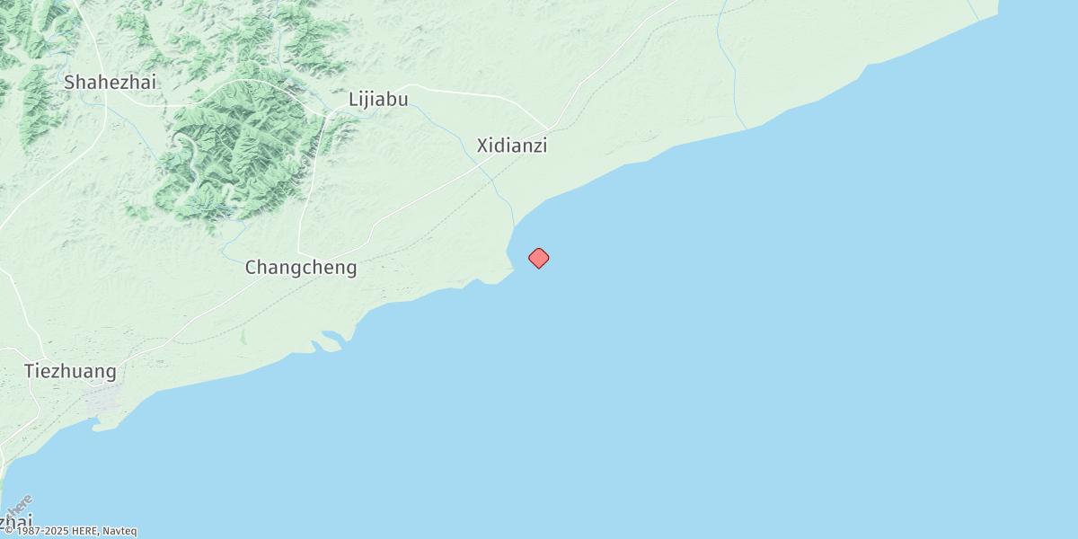 Map of Huanhaisi Dizui