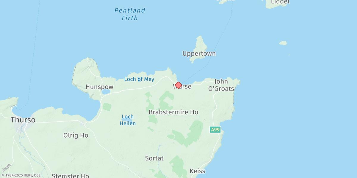 Map of Gills Bay
