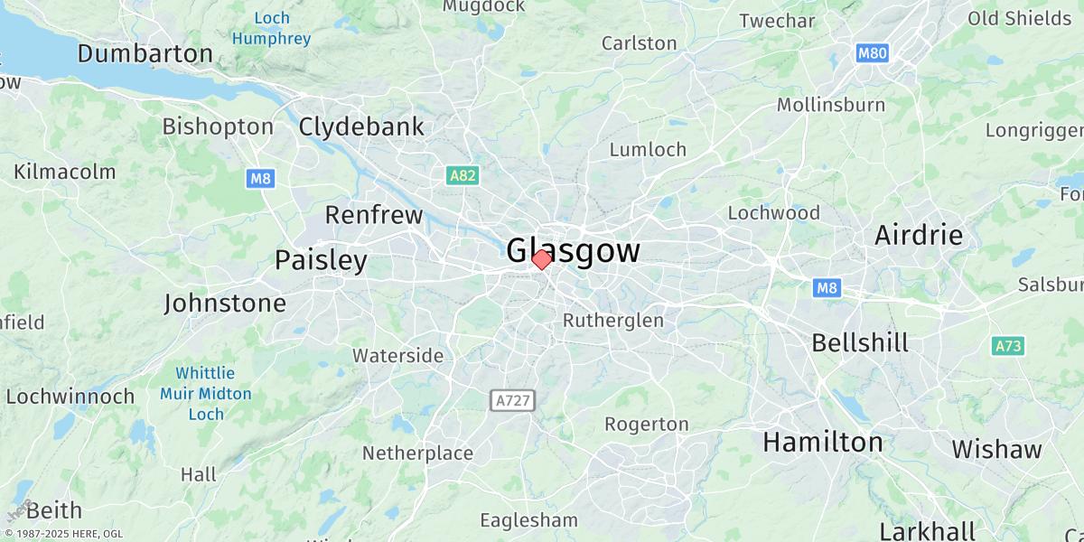 Map of Glasgow
