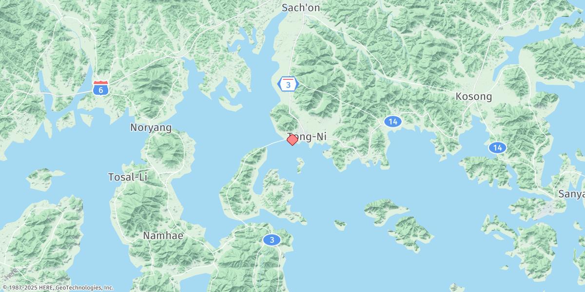 Map of Samcheonpo