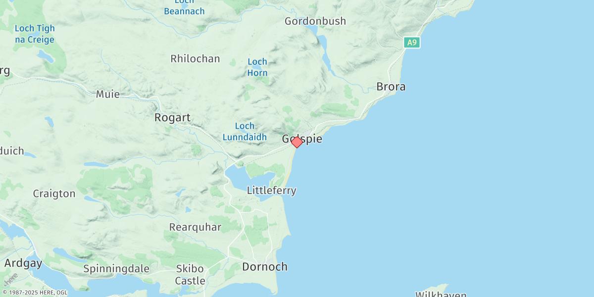 Map of Golspie