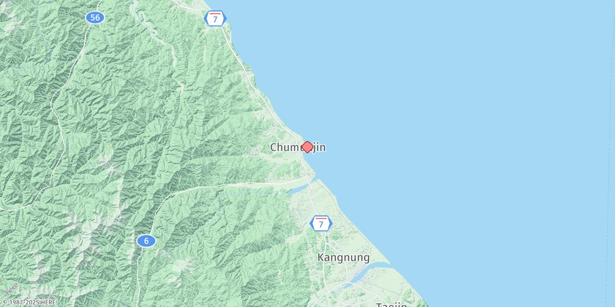 Map of Jumunjin
