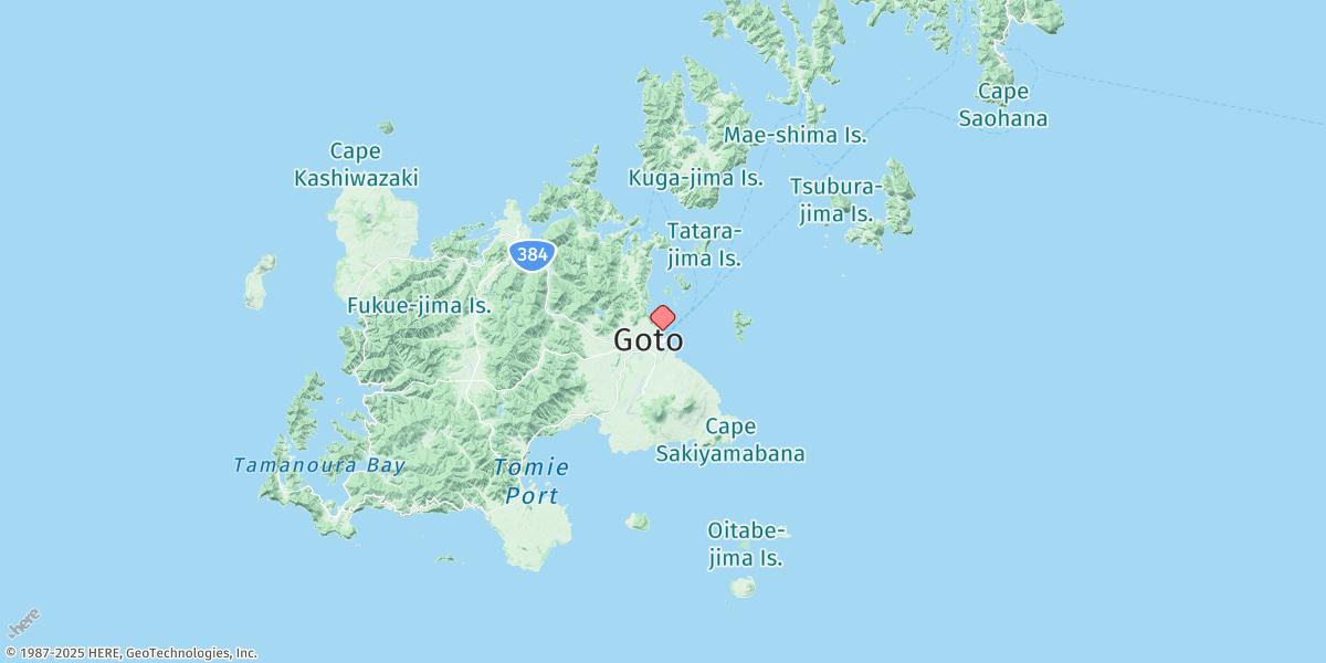 Map of Fukue (Goto Retto)