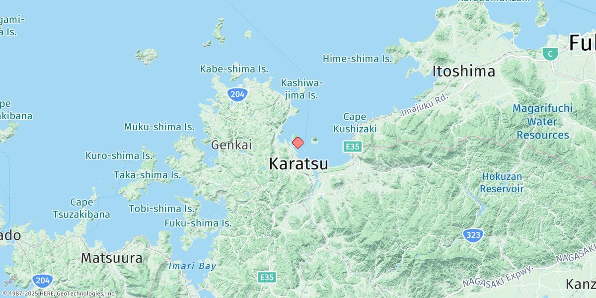 Map of Karatsu