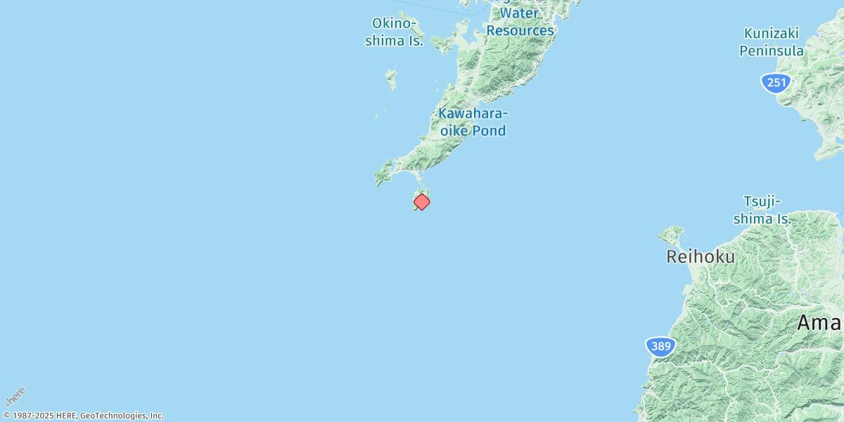 Map of Kabashima Suido