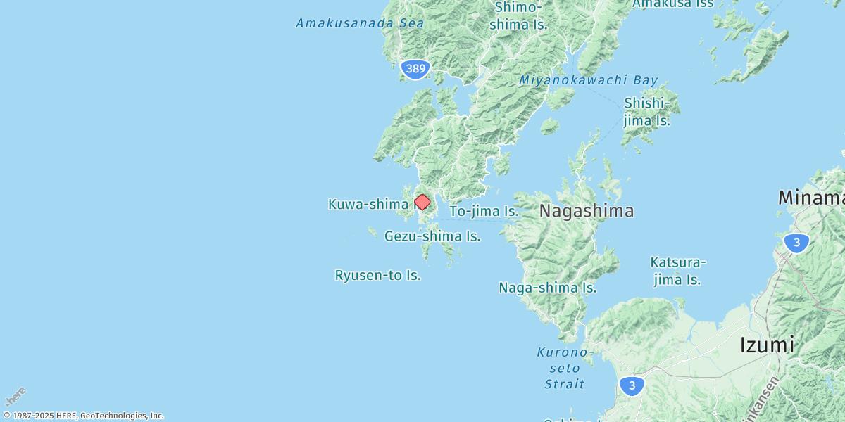 Map of Ushibuka Ko