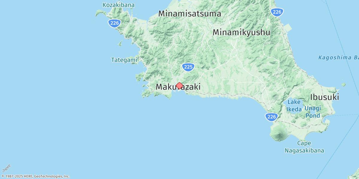 Map of Makurazaki