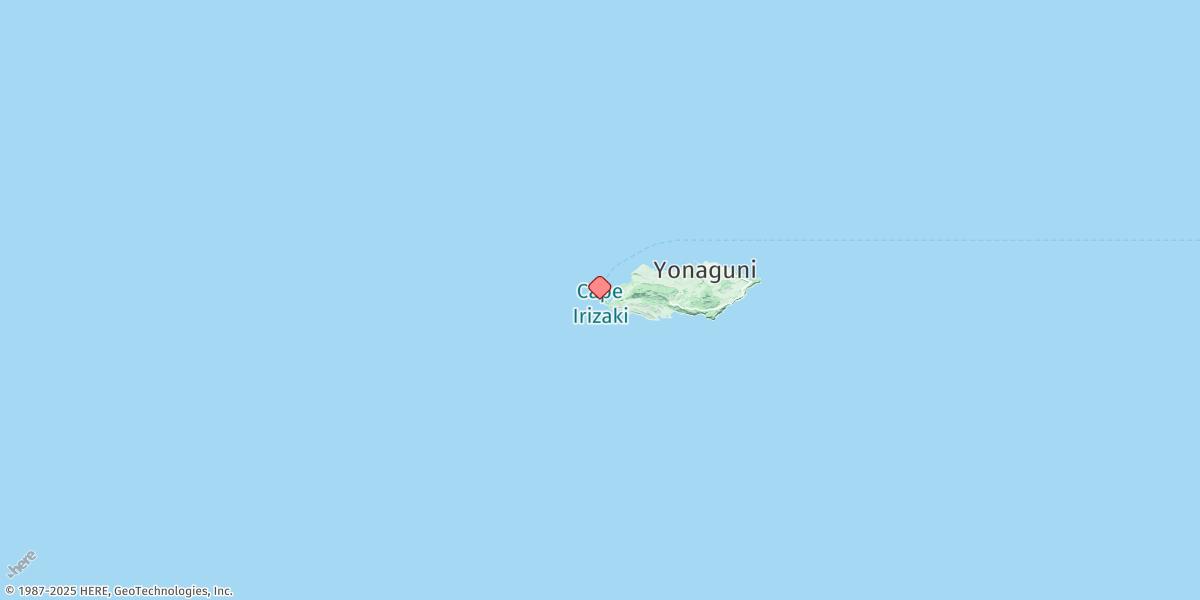 Map of Yonakuni Shima