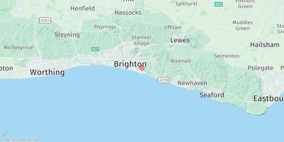 Map of Brighton Marina