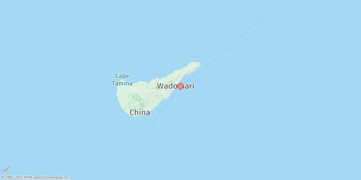 Map of Wadomari