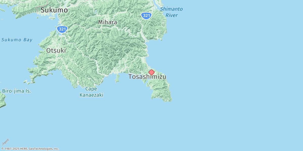 Map of Tosa-shimizu