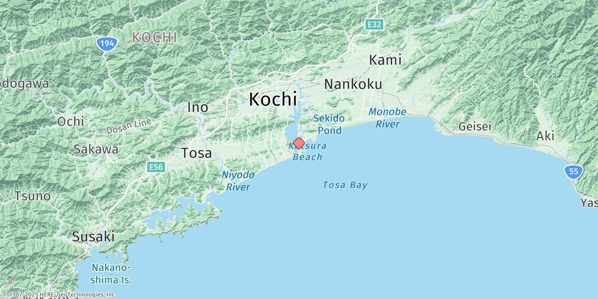 Map of Kochi Ko (Urado)