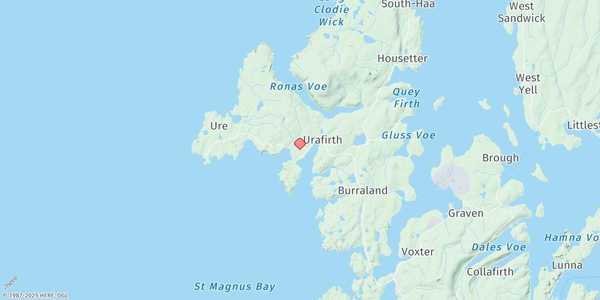 Map of Hillswick