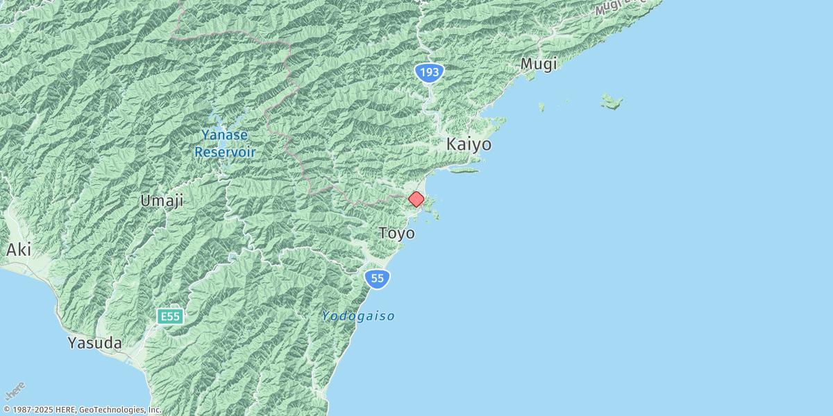 Map of Kannoura Ko