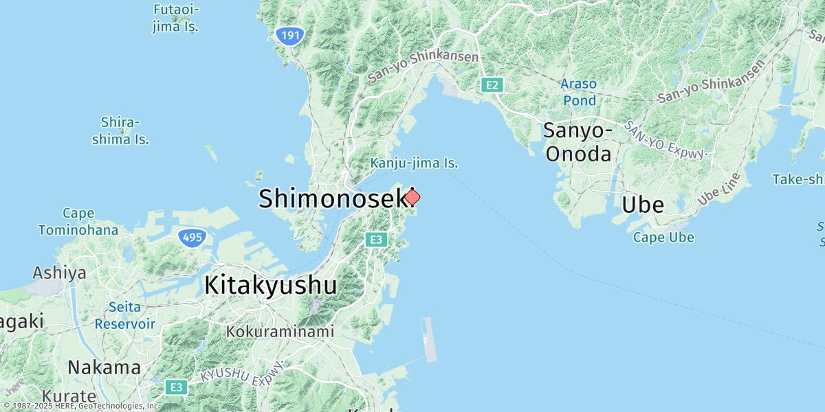 Map of Aohama