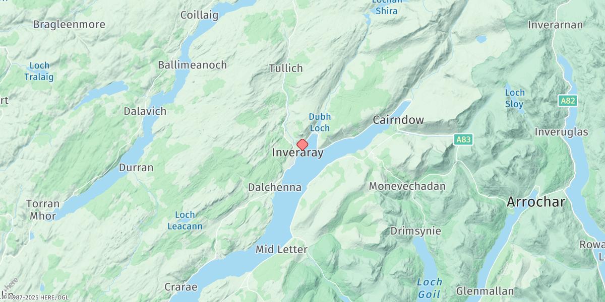 Map of Inveraray