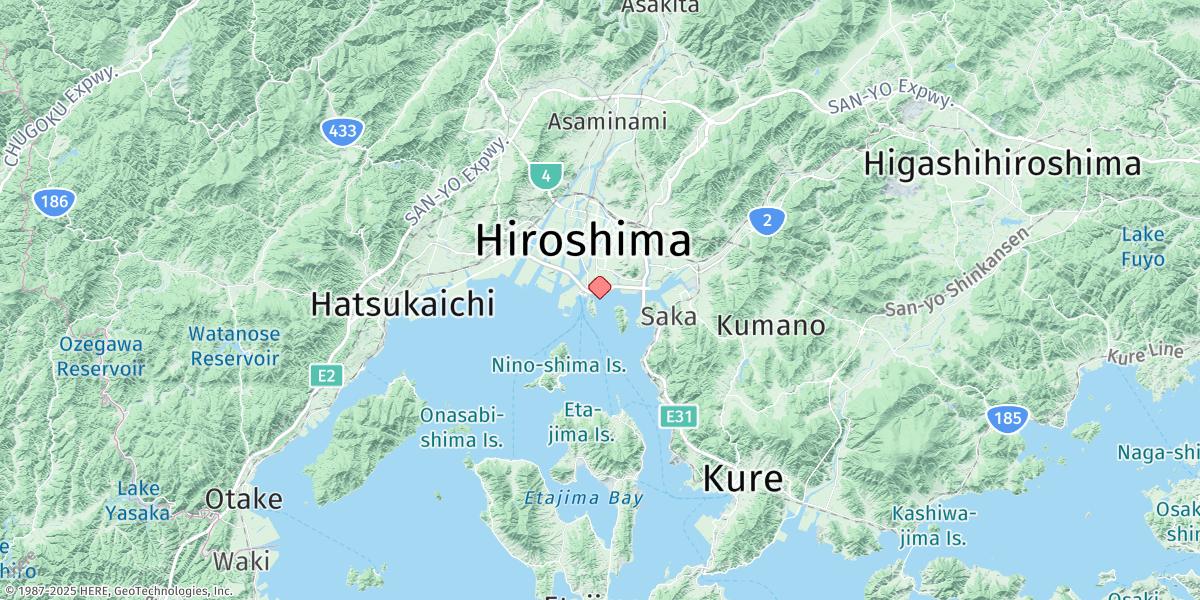 Map of Hiroshima
