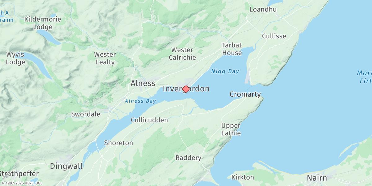 Map of Invergordon