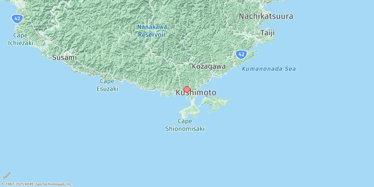 Map of Kushimoto