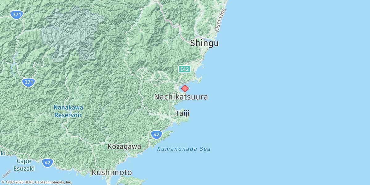 Map of Katsuura (Honshu S Coast)