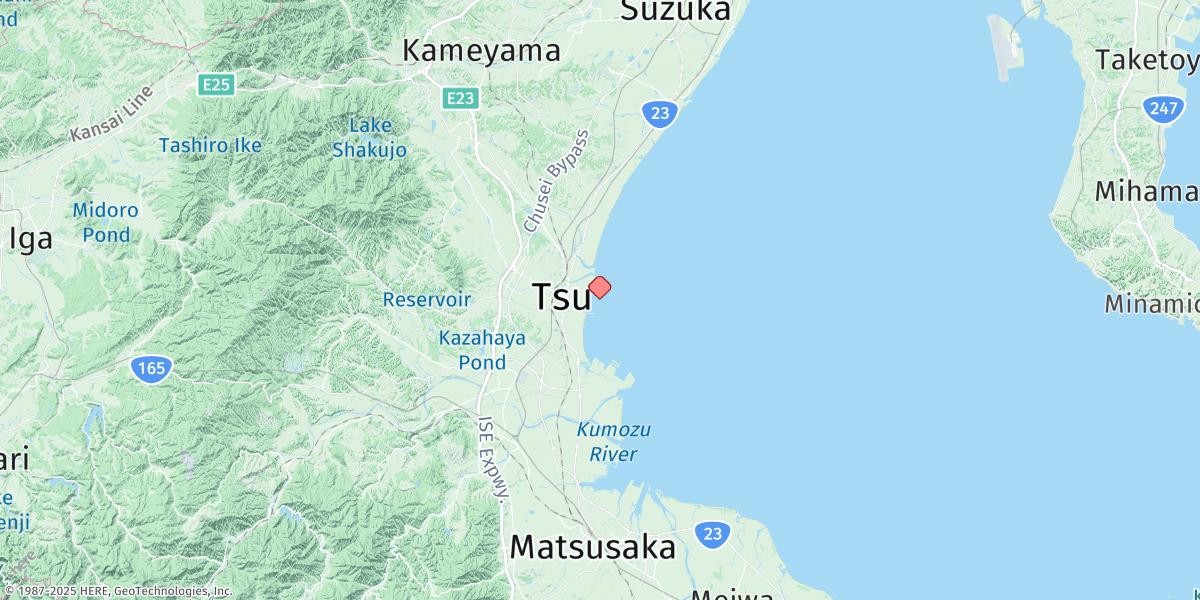 Map of Tsu