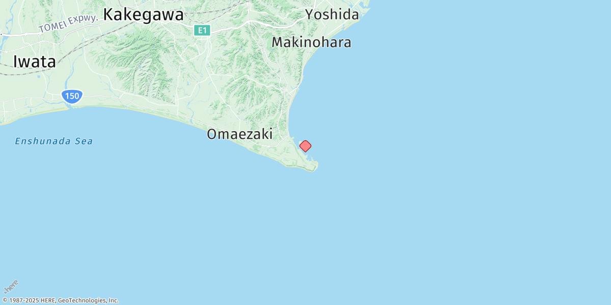 Map of Omaezaki