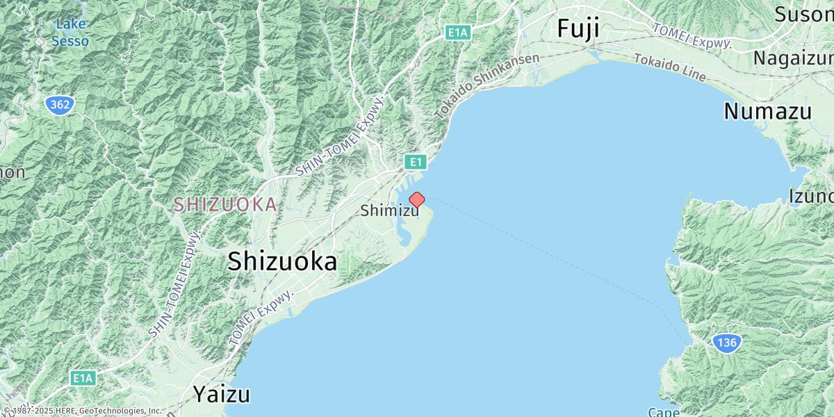 Map of Shimizu