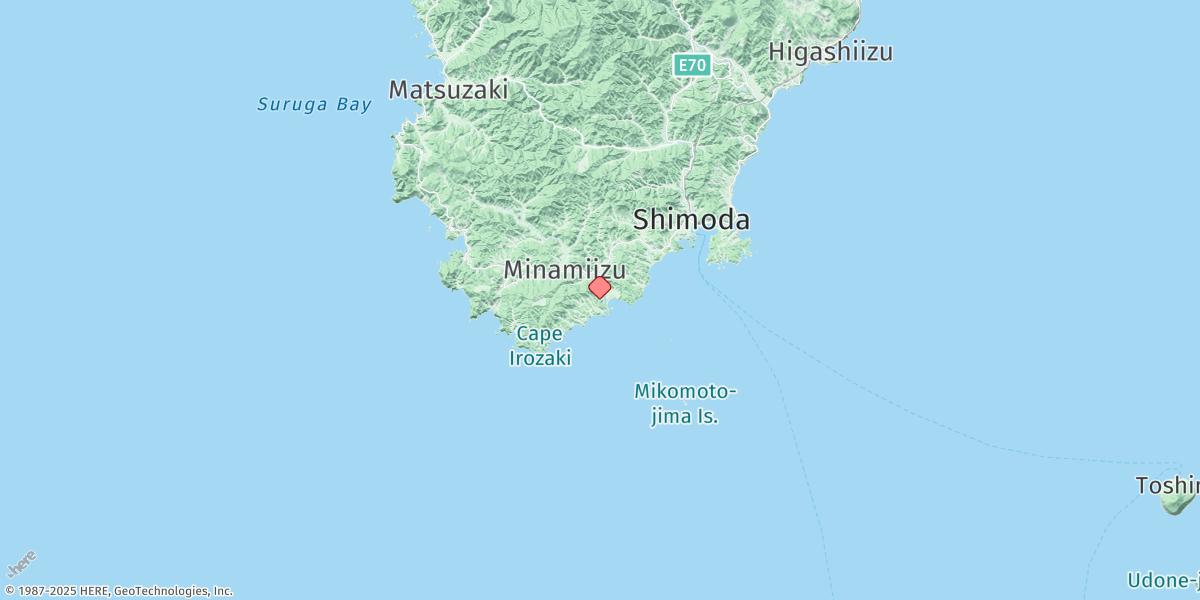 Map of Minami Izu