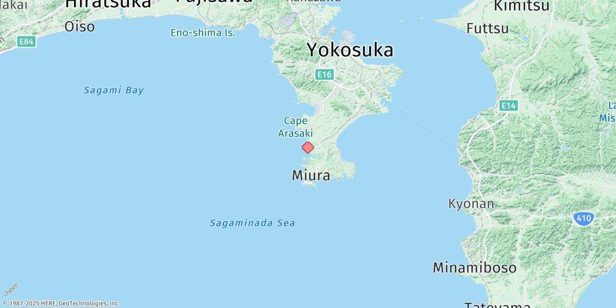 Map of Aburatsubo