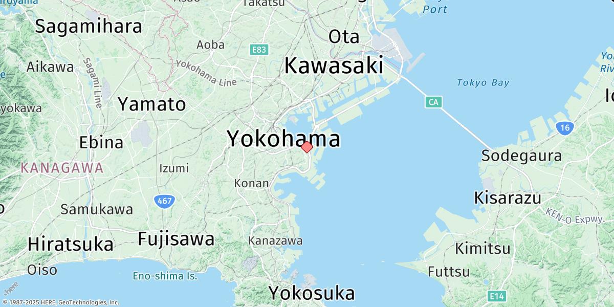 Map of Yokohama (Shinko)