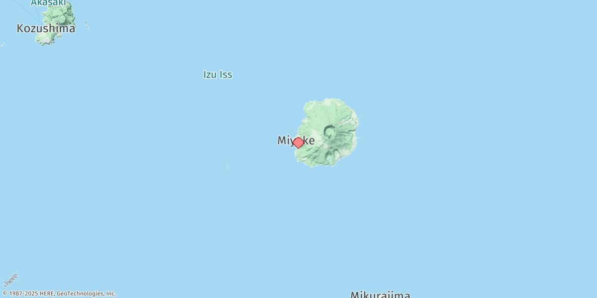 Map of Miyake Shima