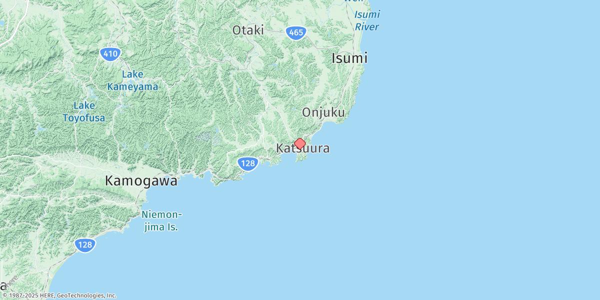 Map of Katsuura