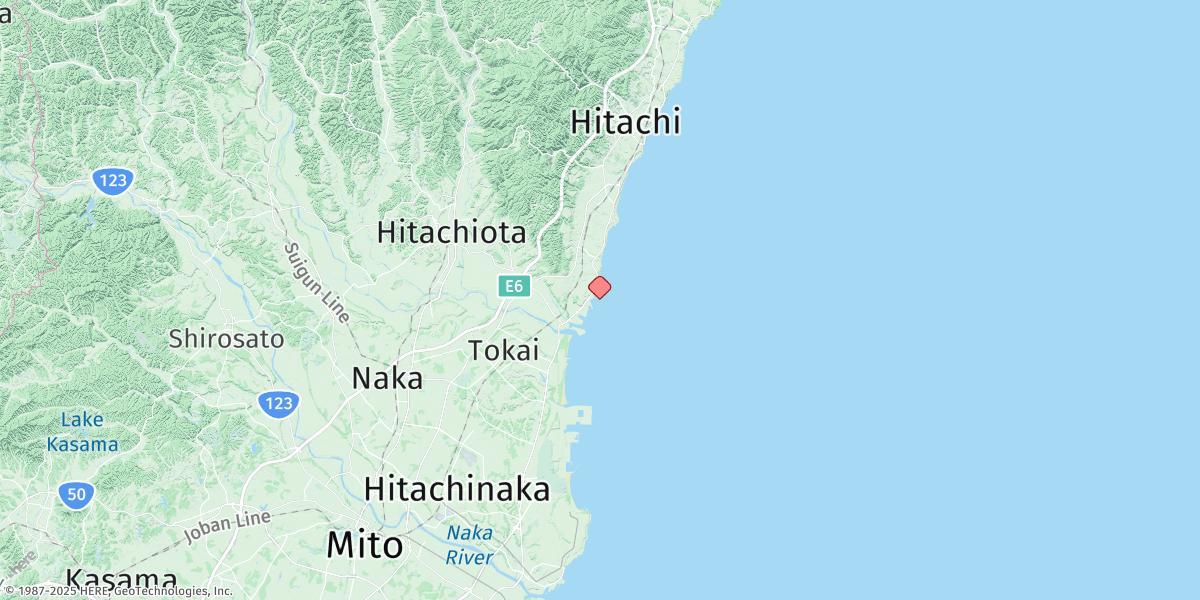 Map of Hitachi