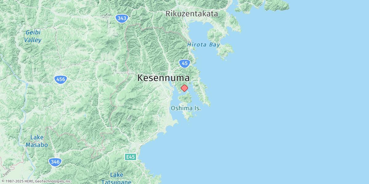 Map of Kesennuma