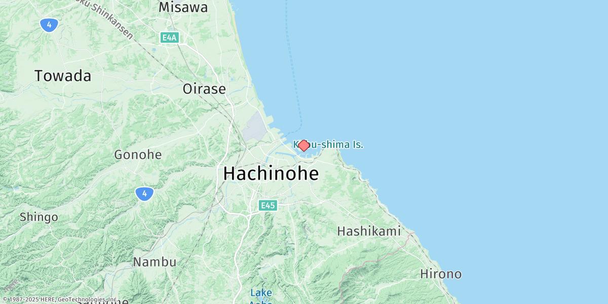 Map of Hachinohe