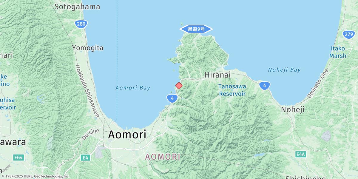 Map of Asamushi