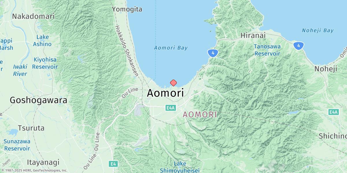 Map of Aomori