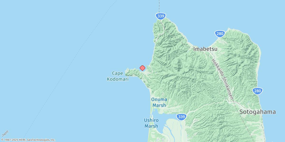 Map of Kodomari