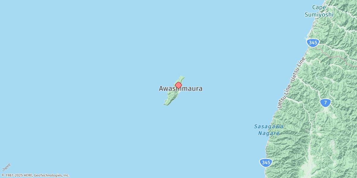 Map of Awa Shima