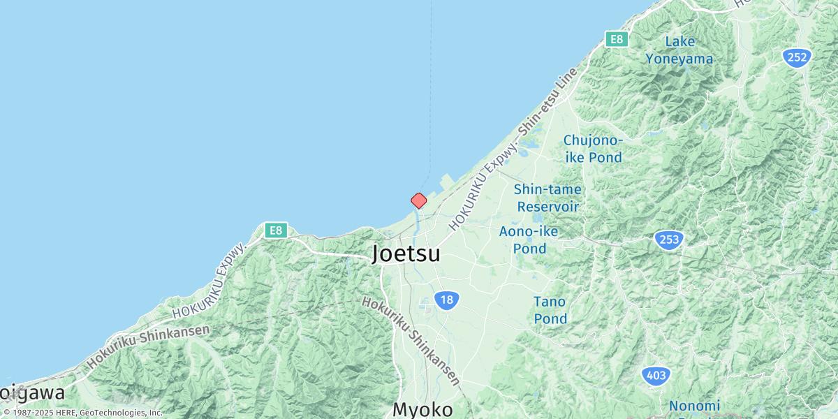 Map of Naoetsu