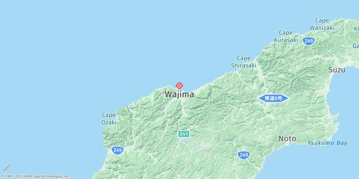 Map of Wajima